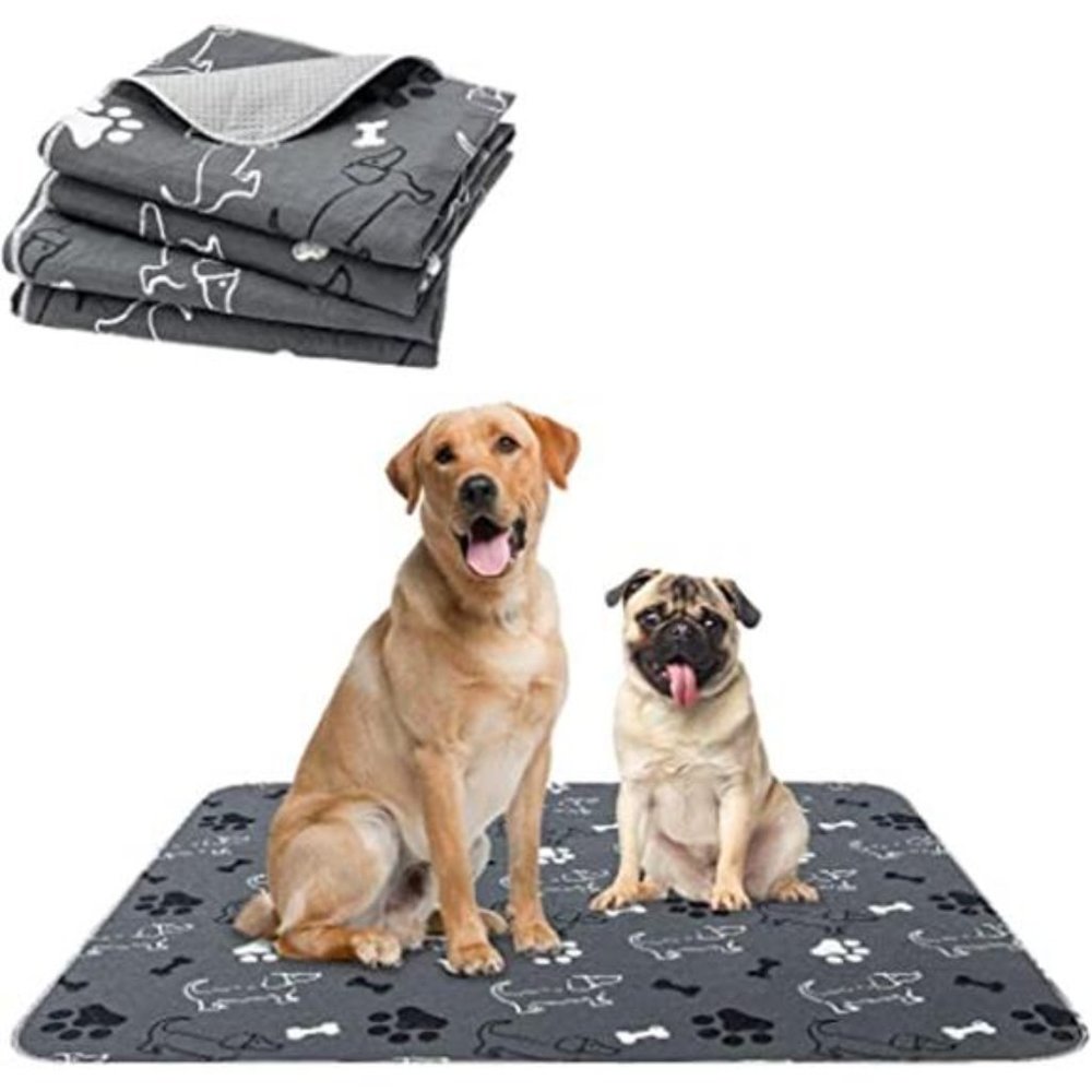 2 Packs Large 34" x 41" Non-Slip Reusable Dog Potty Training Mats